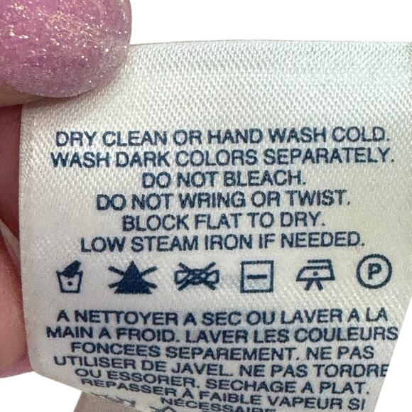 LANDS’ END Classic CASHMERE Burgundy Women's crew neck sweater Size XS - Picture 9 of 14